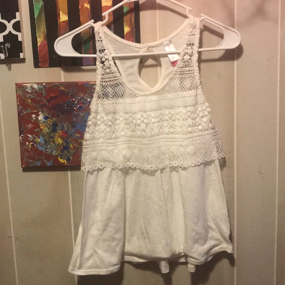 White tank top